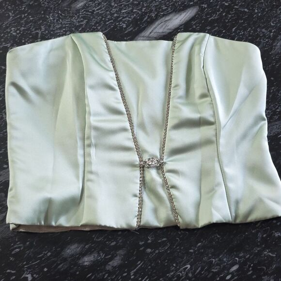 BRAND NEW BARI JAY TWO PIECE GOWN BACK ZIPPER CLOSURE WITH JEWEL STUDDED - Picture 16 of 16